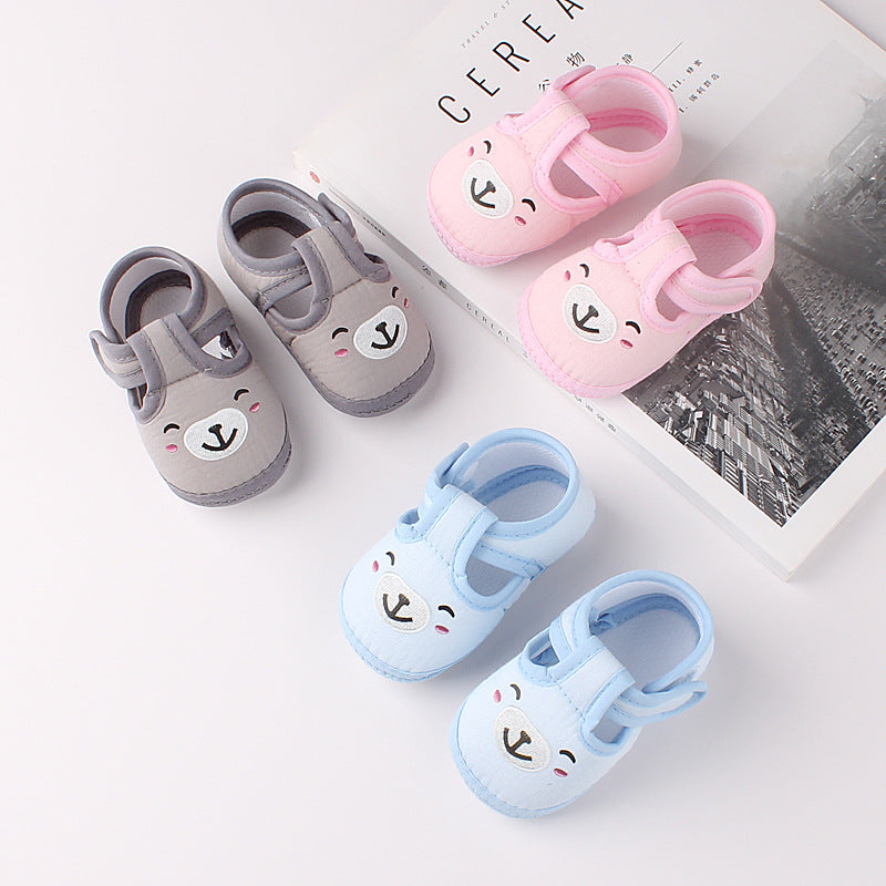 Spring And Autumn Cartoon Bear Non-Slip Baby Toddler Shoes For Men And Women