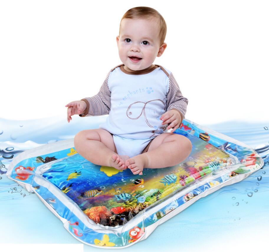 ZAVA SMART Baby Inflatable Water Mat, Infants Summer Beach Water Mat Patted Pad Water Cushion For Infants Toddlers Summer Activity Play Toys Baby