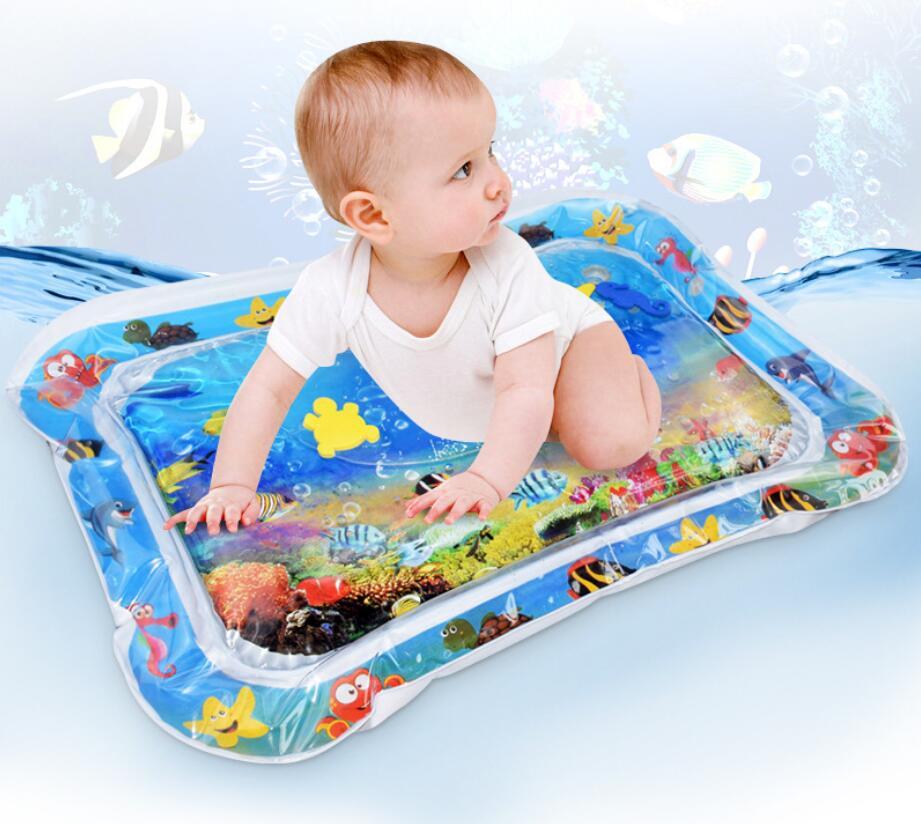 ZAVA SMART Baby Inflatable Water Mat, Infants Summer Beach Water Mat Patted Pad Water Cushion For Infants Toddlers Summer Activity Play Toys Baby
