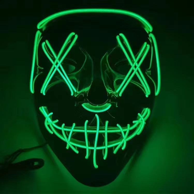 LED Glow V-Shaped Halloween Mask