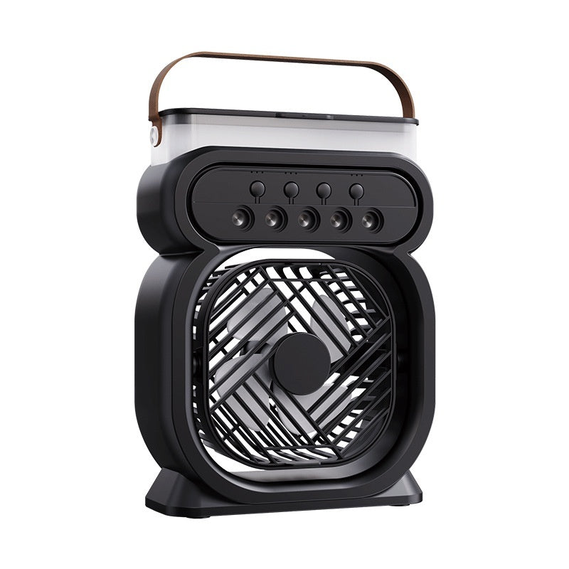 3-i-1 Bärbar Luftkonditionering – Evaporativ Kylare med LED-nattljus och Luftfuktare