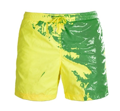 Magiska Färgskiftande Badshorts för Herrar – Snabbtorkande och Bekväma.