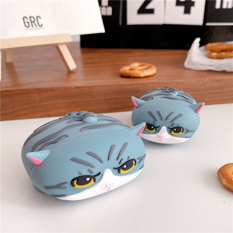 Compatible with Apple, Cat silicone earphone shell