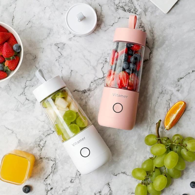 "Smart Portable Blender – 350ml USB Rechargeable Smoothie Maker"