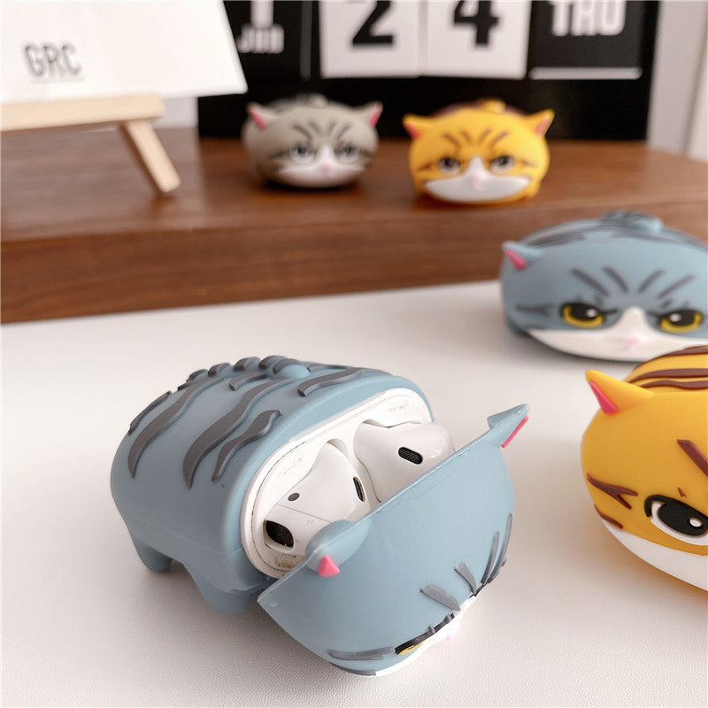 Compatible with Apple, Cat silicone earphone shell