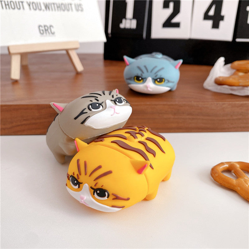 Compatible with Apple, Cat silicone earphone shell