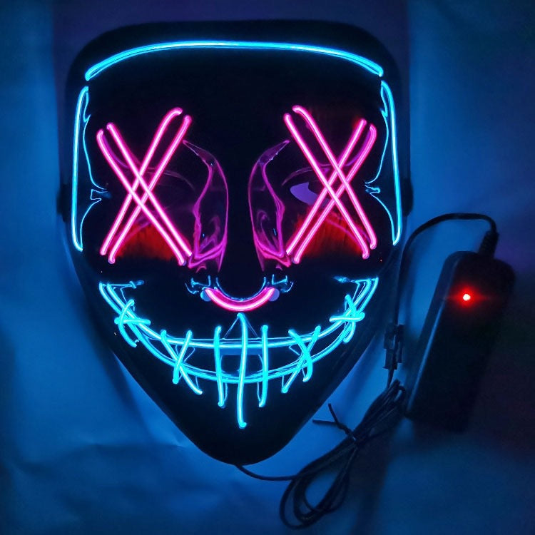 LED Glow V-Shaped Halloween Mask