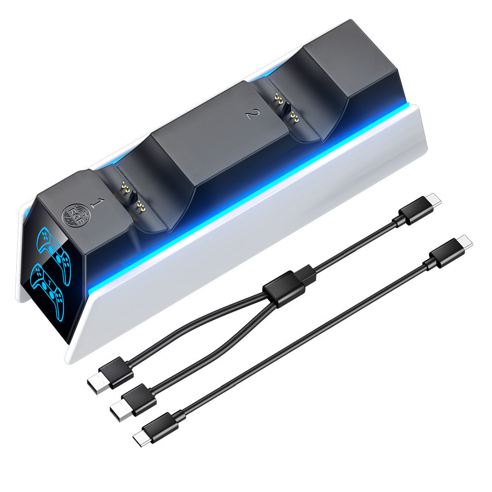 Gamepad RGB Colorful Fixed Charger LED Indicator Light Wireless Handle Charger