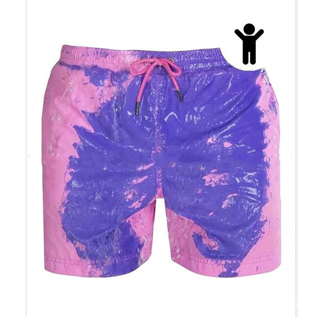 Magiska Färgskiftande Badshorts för Herrar – Snabbtorkande och Bekväma.