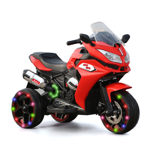 ZAVA SMART 12V Kids Electric Motorcycle ,ride On Motorcycle,Three Lighting Wheels Kids Electric Toys Boys Girls Motorcycle, Children Battery Motor Bikes Rechargeable 3 Wheels Ride On Electric Motorcycle