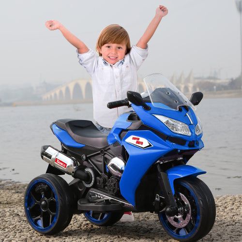 ZAVA SMART 12V Kids Electric Motorcycle ,ride On Motorcycle,Three Lighting Wheels Kids Electric Toys Boys Girls Motorcycle, Children Battery Motor Bikes Rechargeable 3 Wheels Ride On Electric Motorcycle