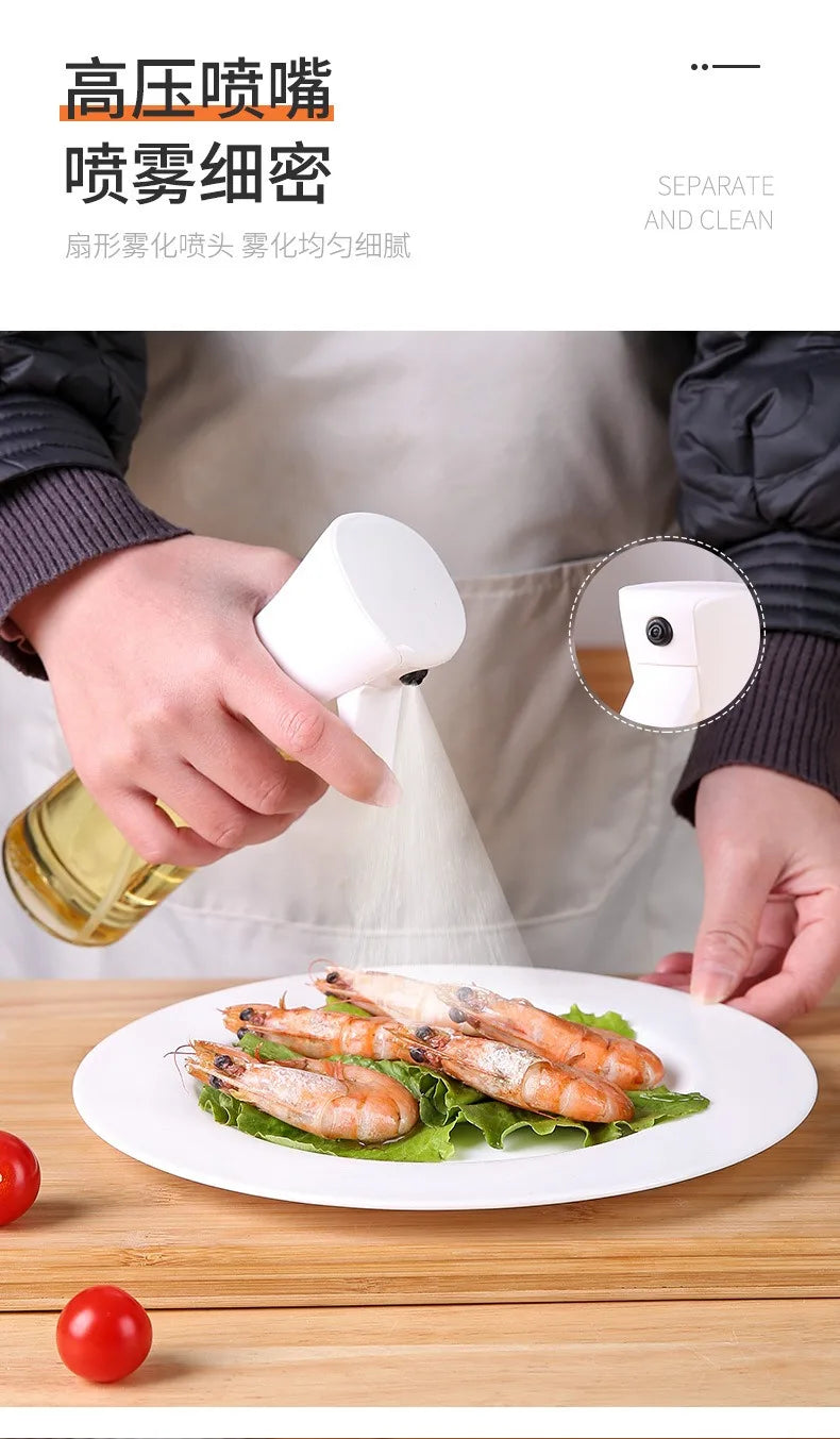 200ml 300ml Oil Spray Bottle Kitchen BBQ Cooking Olive Oil Dispenser Camping Baking Empty Vinegar Soy Sauce Sprayer Containers